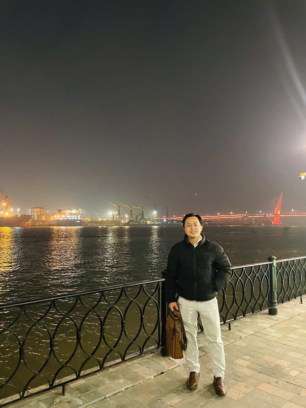 Harbor at night